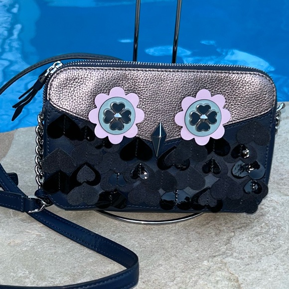 Kate Spade New York Floral Appliqué Camera Crossbody Bag - Picture 3 of 9